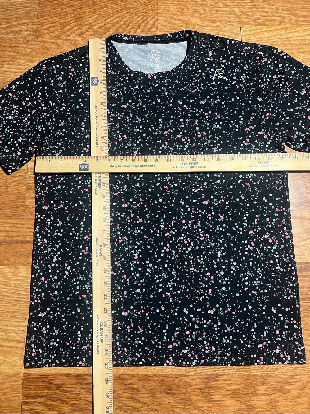 Rhoback Black Splatter Print Blitz Tech Short Sleeve Tee Medium - Picture 5 of 7